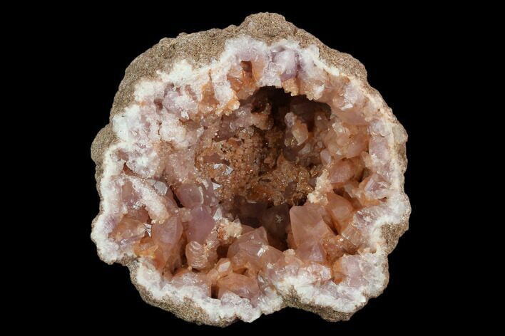 Pink Amethyst Geode Half - Exceptional Specimen #127311